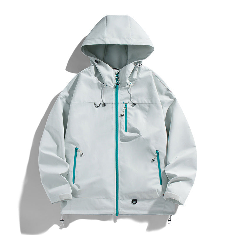 Herren Outdoorjacke Wasserabweisend Atmungsaktiv Funktionsjacke