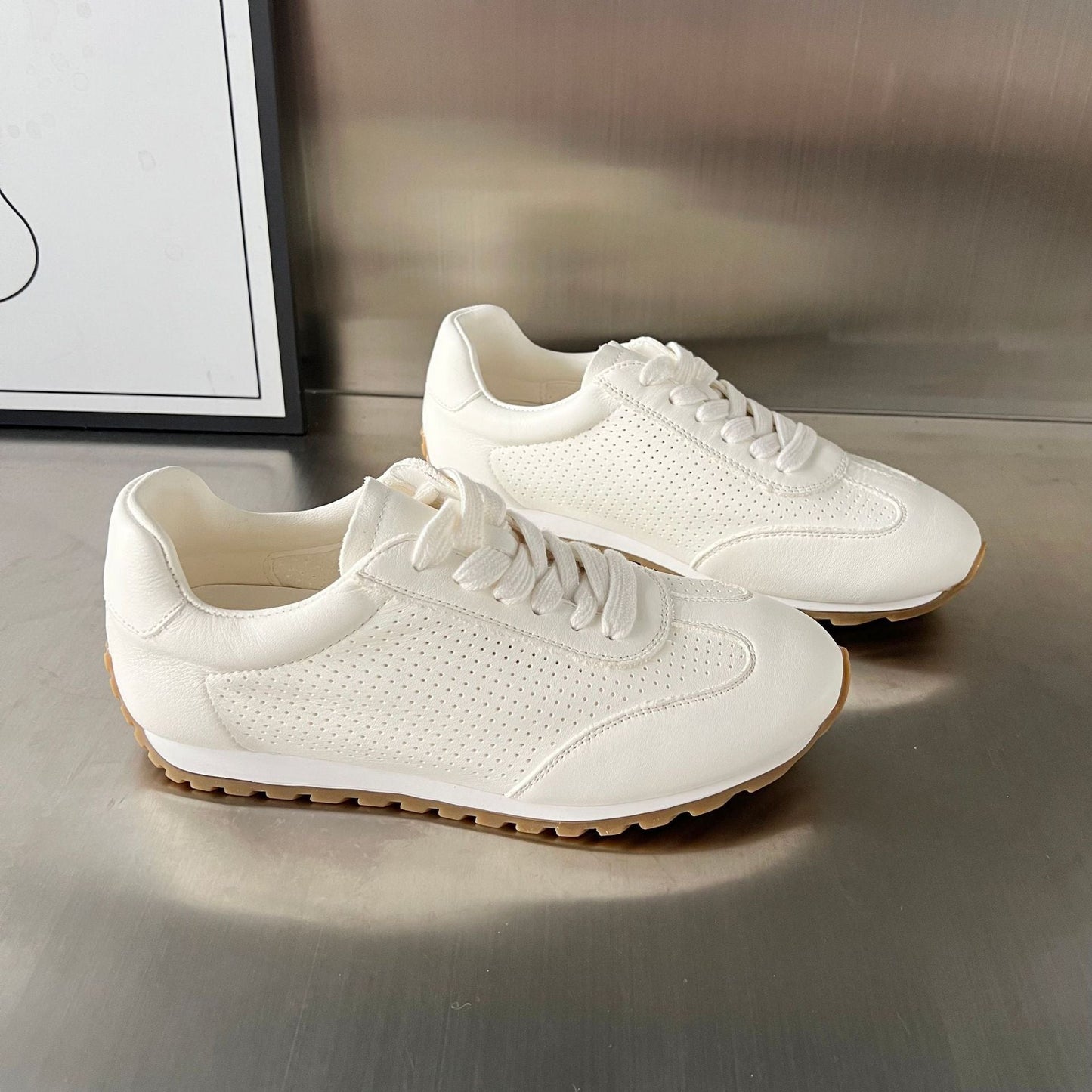 Damen Sneaker Atmungsaktiv Modisch Rutschfest