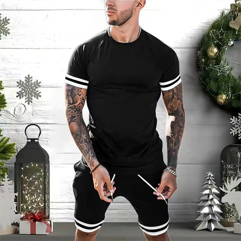 Herren Sport Set: Komfort T-Shirt und Shorts