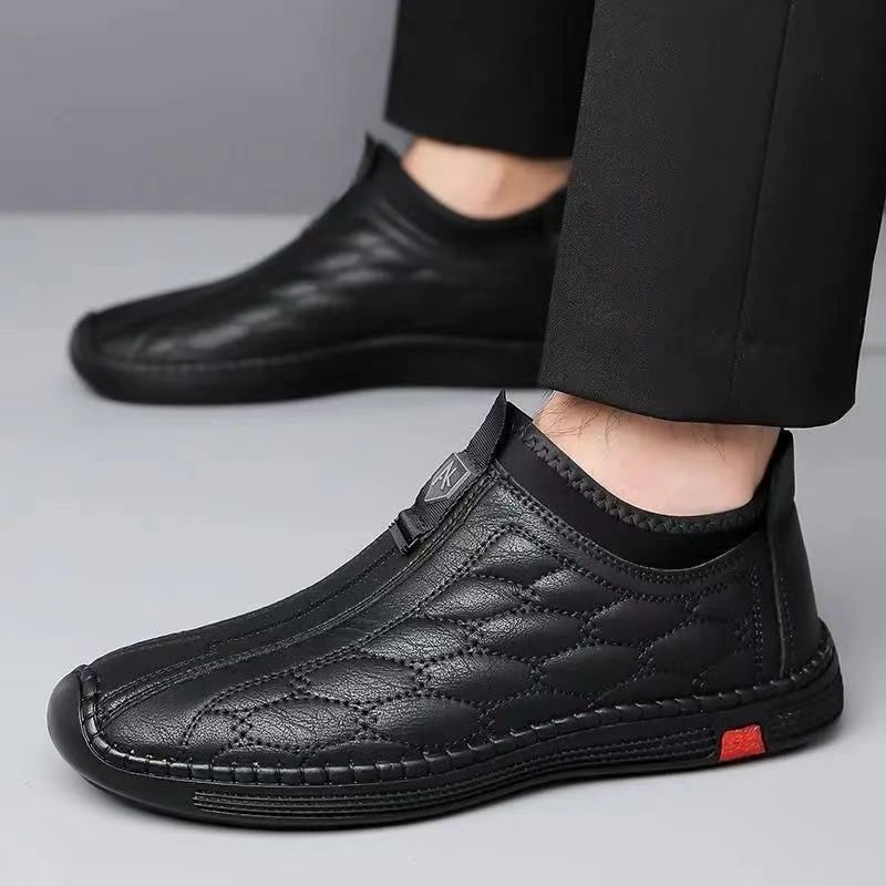Herren Stiefeletten Bequem Reißverschluss Weich