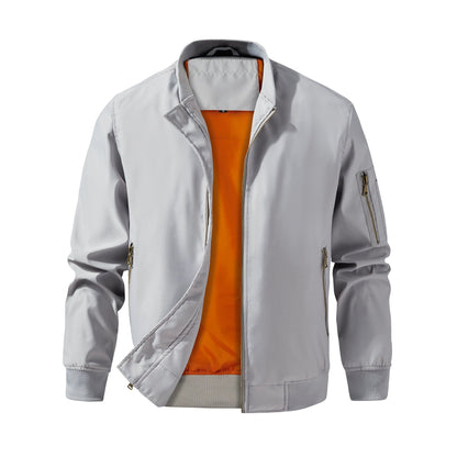 Leder Bomberjacke Herren Modern Schwarz - BerlinGlamour