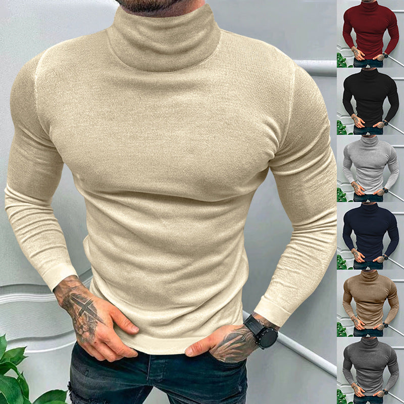Herren Rollkragenpullover Eleganter Baumwollmix Modern - BerlinGlamour