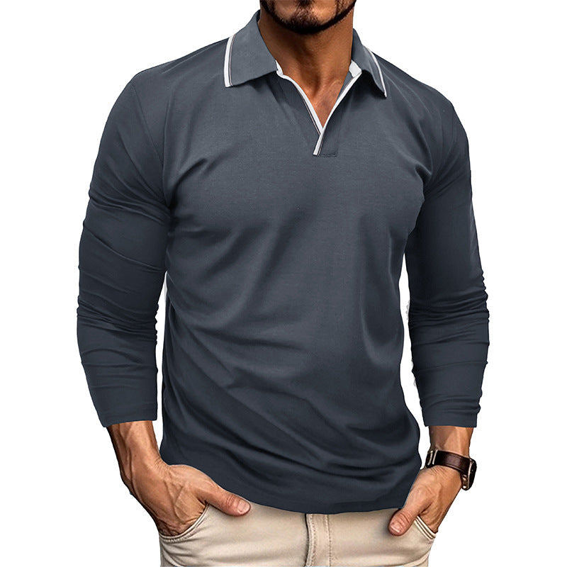 Herren Langarmshirt Funktionsshirt Reißverschluss Sportlich - BerlinGlamour