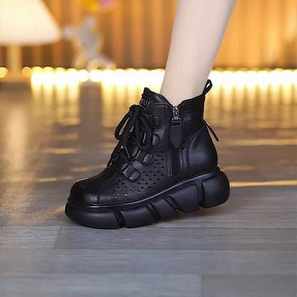 Damen Sneaker High-Top Sportlich Atmungsaktiv Mesh