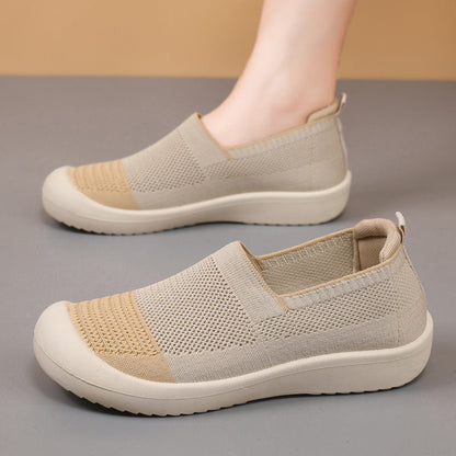 Damen Sneaker Atmungsaktiv Slip-On mit weicher Sohle