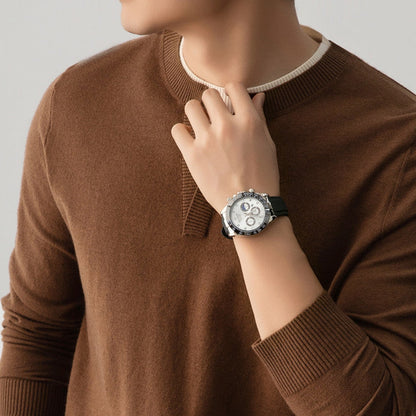 Herrenuhr Armband Sportlich Multifunktionszeiger Edelstahl