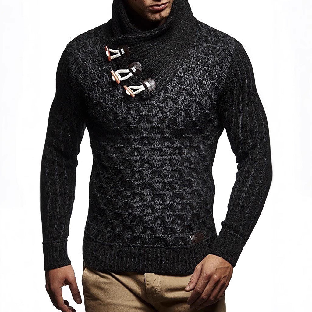 Herren Strickpullover Wellenmuster Trendig Modern