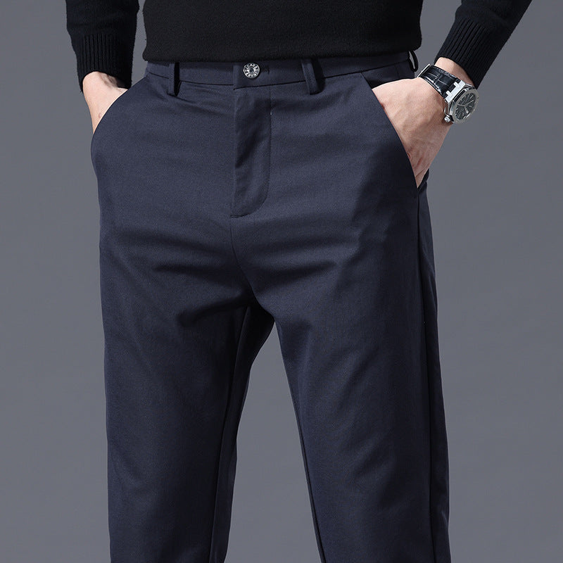Herren Slim Fit Hose Bequem Mit Taschen