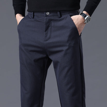 Herren Slim Fit Hose Bequem Mit Taschen