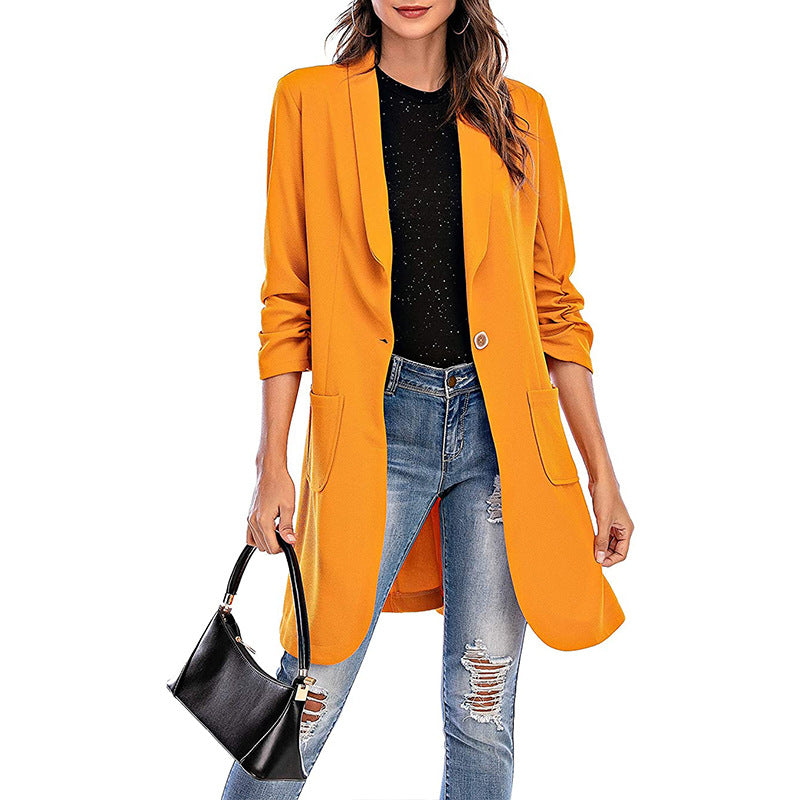 Damen Blazer Stretch Modern mit Taschen Elegant