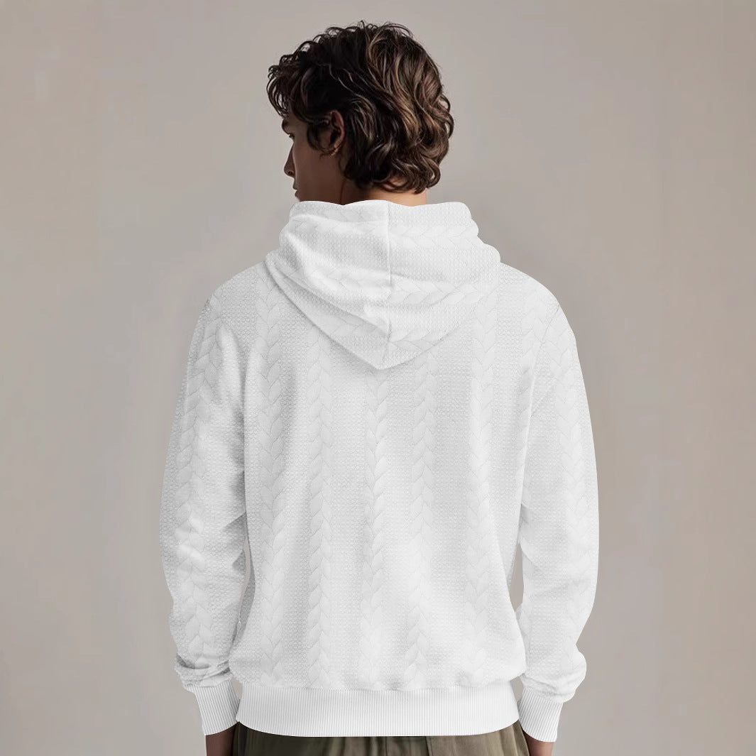 Herren Fleece Pullover Kapuzenjacke atmungsaktiv Warm