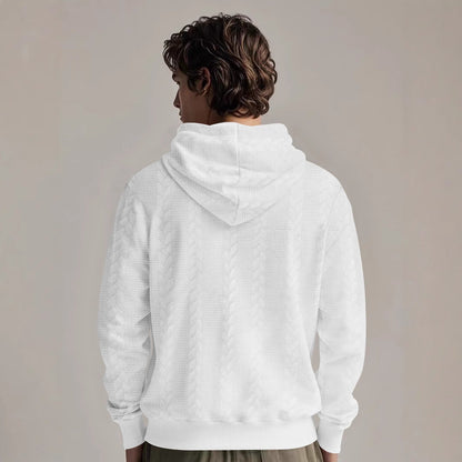 Herren Fleece Pullover Kapuzenjacke atmungsaktiv Warm