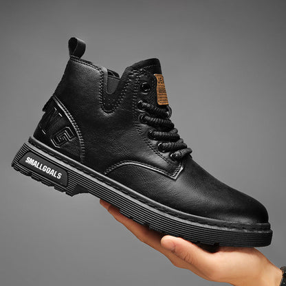 Damen Lederstiefeletten Lässig Chic Heidi Stil