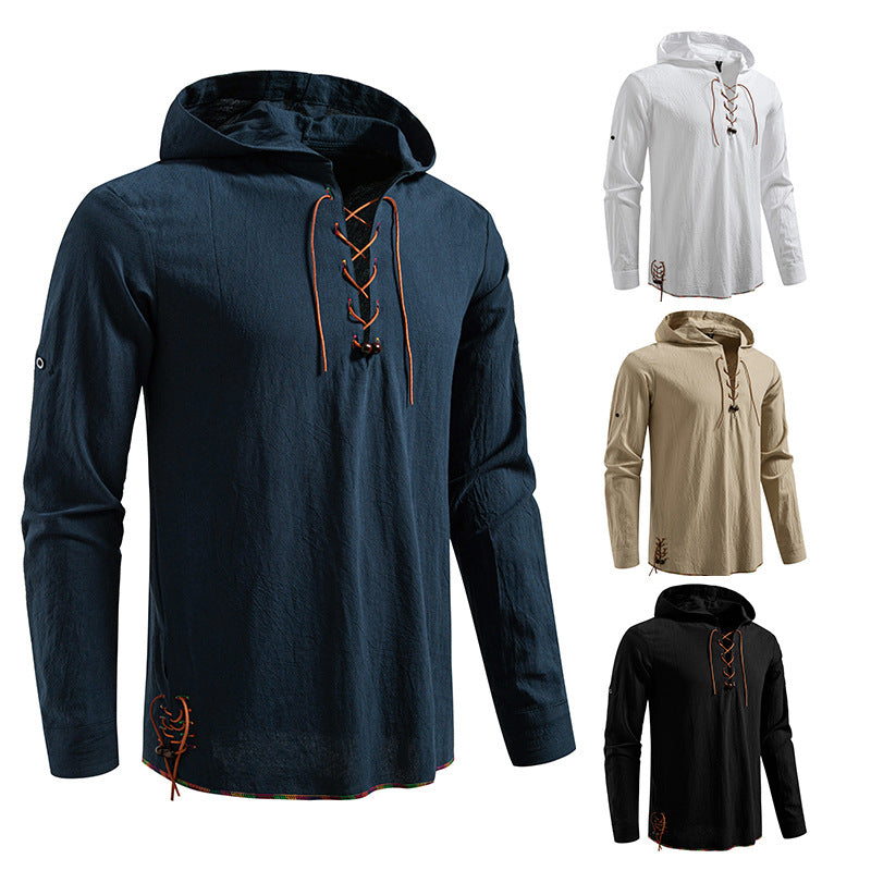 Herren Bluse Mit Schnürung Modern Berlin Style - BerlinGlamour