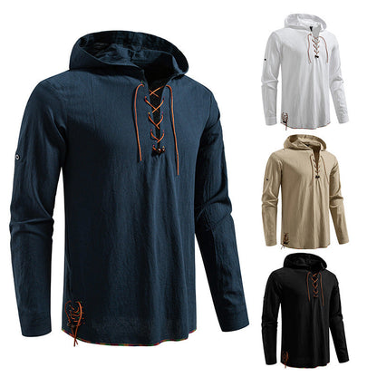 Herren Bluse Mit Schnürung Modern Berlin Style - BerlinGlamour