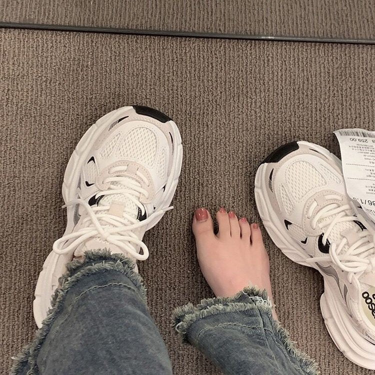 Damen Sport Schuhe Atmungsaktiv Netz Oberfläche Laufschuhe Frauen
