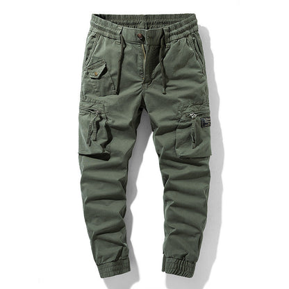 Herren Cargo-Hose Praktisch mit Seitentaschen Elastisch
