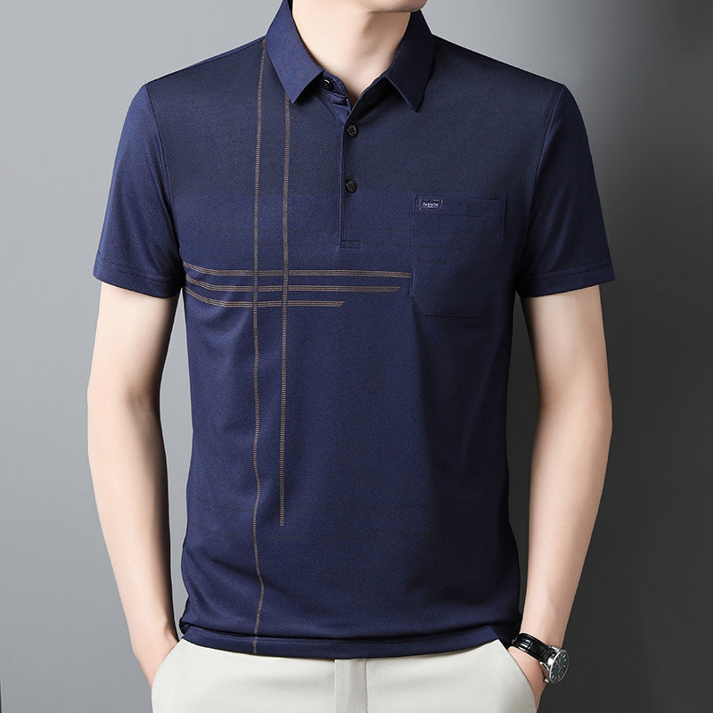 Herren Poloshirt Modern Grafikdesign Atmungsaktiv