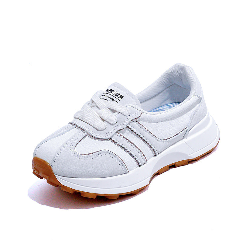 Damen Sneaker Sportlich Komfortabel Laufschuhe Weiße Sohle