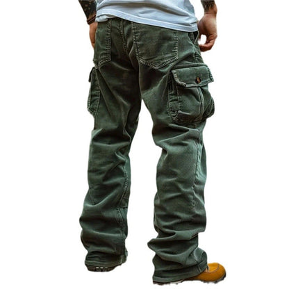 Herren Cargo-Jeans Vieltaschen Praktisch Bequem
