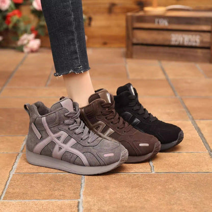 Damen Sneaker High Top Bequem Rutschfest