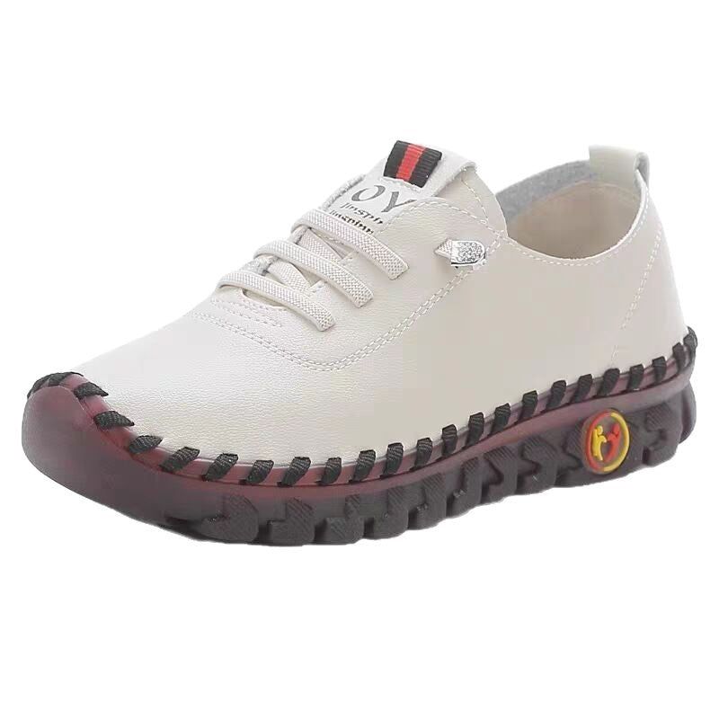 Damen Schnürschuhe Leder Bequem Stilvoll