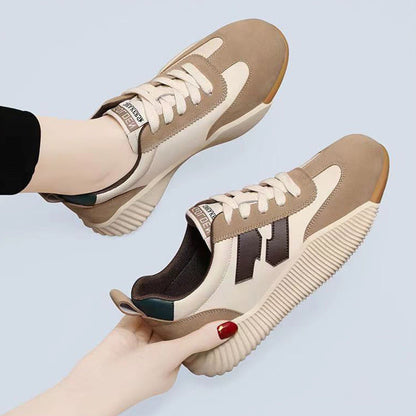 Damen Sneaker Sportlich Rutschfest Weiss
