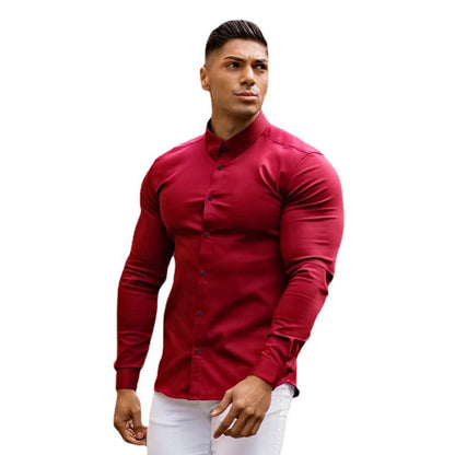 Elegantes Herren Hemd Business Modell