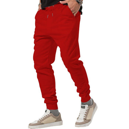 Herren Jogginghose Bequem Elastisch Reißverschluss Taschen