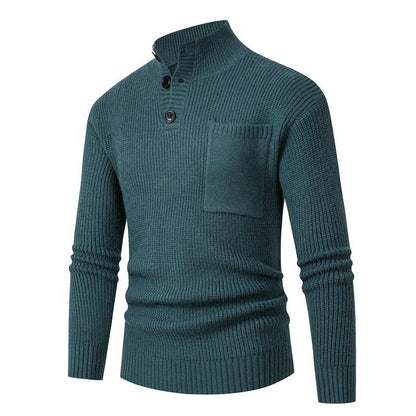 Herren Pullover Modisch Mit Brusttasche Hochwertig