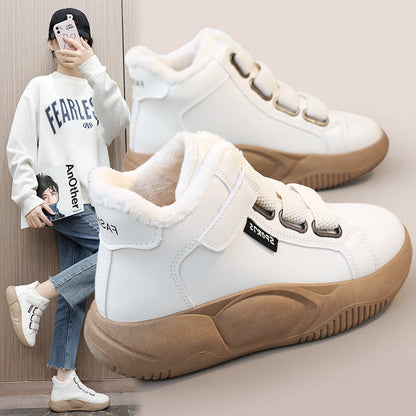 Damen Sneaker Sportlich High-Top Warm gefüttert