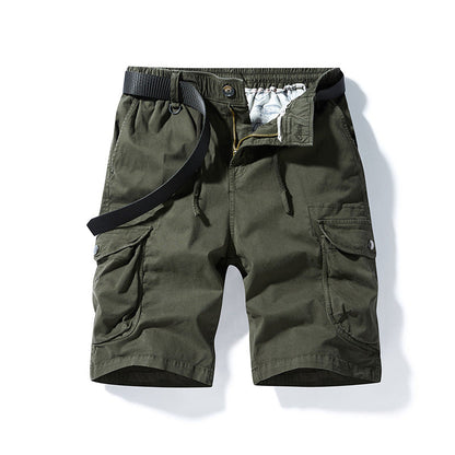 Herren Cargoshorts Bequem Elastisch Taschen