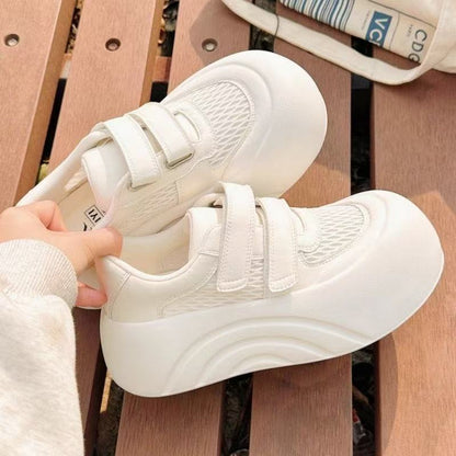Damen Sneaker Plateau Schuhe Atmungsaktiv Mesh
