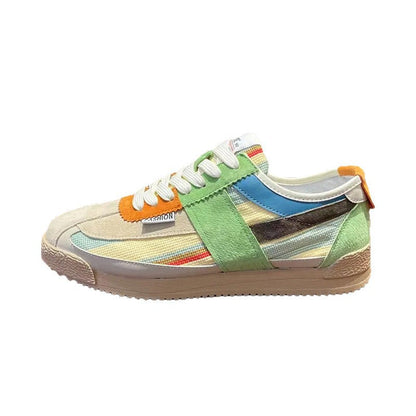 Damen Sneaker Modisch Sportlich Weiße Schuhe