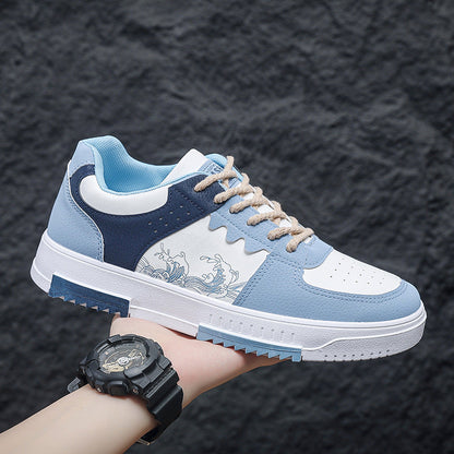 Damen Sneaker Wave Design Rutschfest Mode Sportschuhe