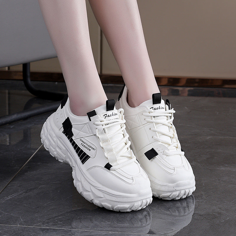Damen Laufschuhe Bequem mit dicker Sohle Sportlich
