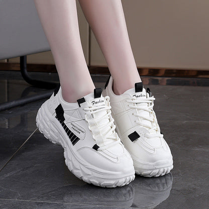 Damen Laufschuhe Bequem mit dicker Sohle Sportlich