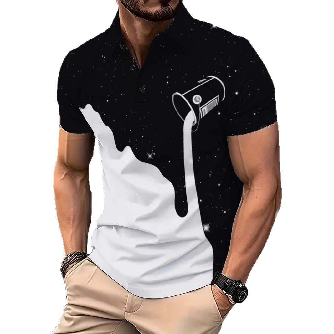 Herren Poloshirt mit coolem Grafikdesign Berlin Style