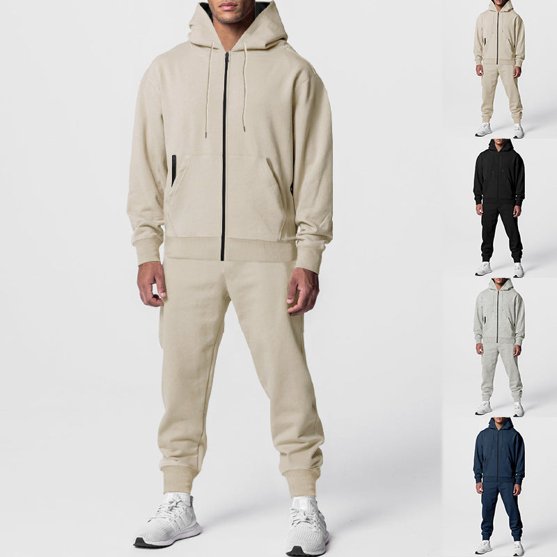 Herren Hoodie Set Sportlich Elastisch Mit Taschen - BerlinGlamour