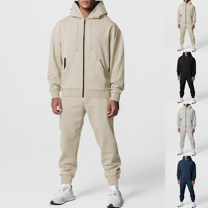 Herren Hoodie Set Sportlich Elastisch Mit Taschen - BerlinGlamour