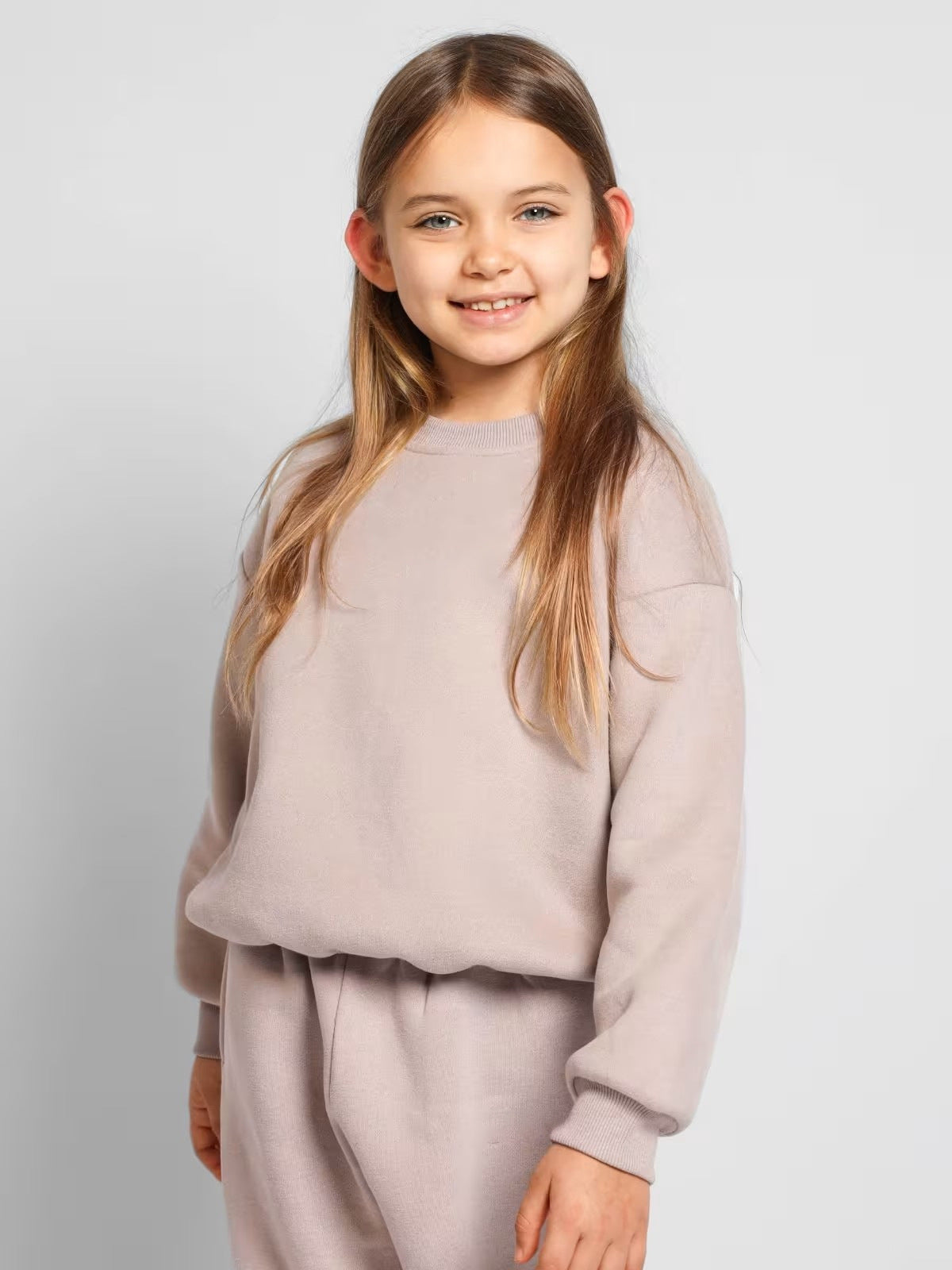 Damen Sweatshirt Oversized Schultern Hochkragen Bequem