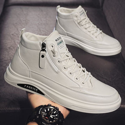 Damen Sneaker High-Top mit Reißverschluss und dämpfender Sohle Sportlich