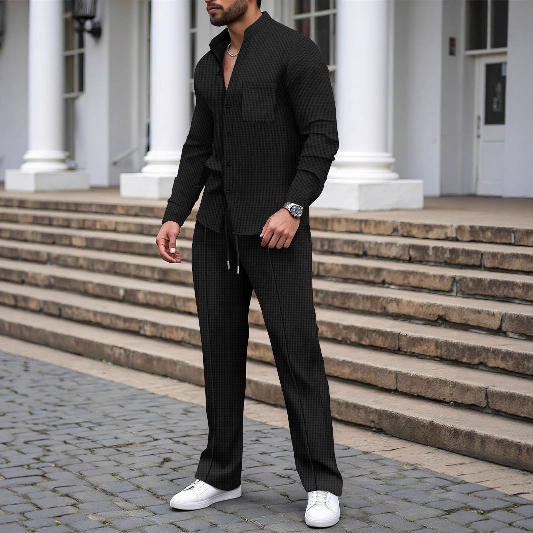 Herren Freizeithemd und Palazzo-Hose Modern Casual - BerlinGlamour
