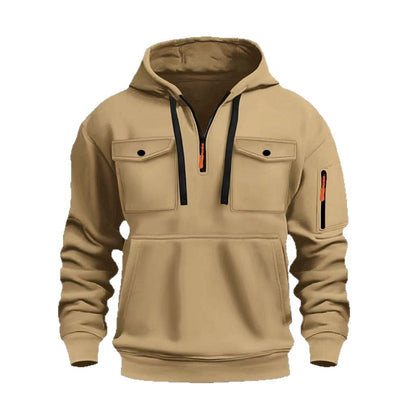 Herren Funktionspullover Warm mit Taschen Outdoor