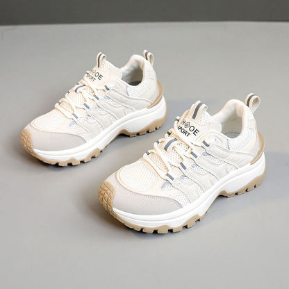 Damen Sport Schuhe Schnürsneaker Atmungsaktiv Leicht