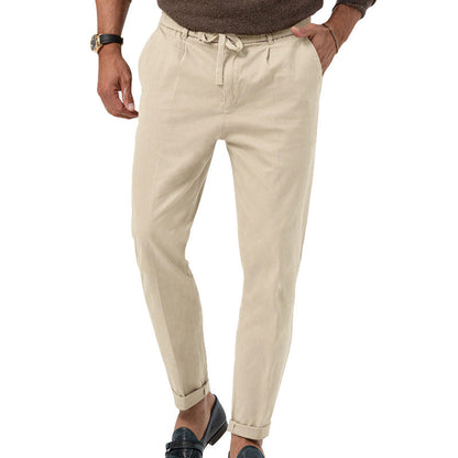 Herren Chino-Hose Elegant Slim Fit mit verstellbarem Bund