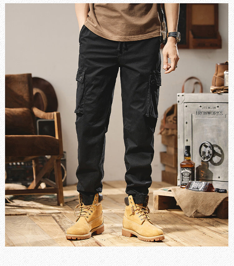 Herren Cargohose Elastisch Vieltaschig Praktisch
