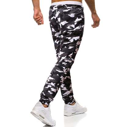 Herren Cargohose Camouflage Stretch