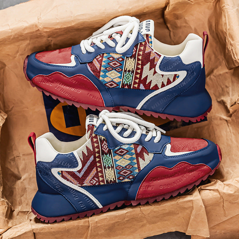 Damen Sneaker Sportlich Ethnisches Design Rutschfest