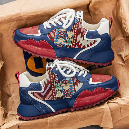Damen Sneaker Sportlich Ethnisches Design Rutschfest